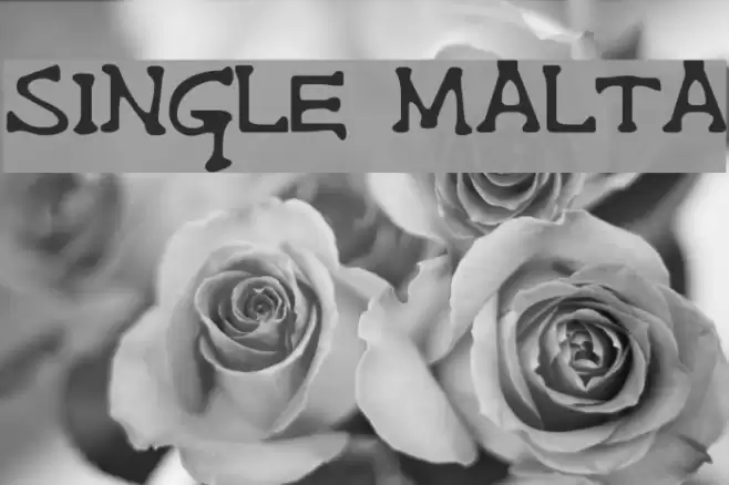 Single Malta Font examples
