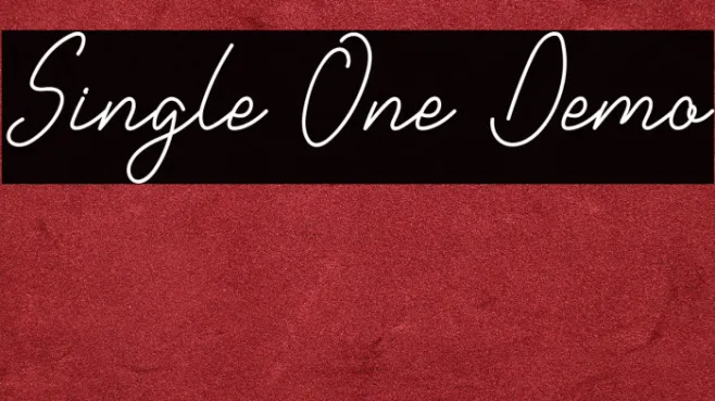 Single One Demo Example 1