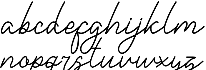 Single One Demo Font LOWERCASE