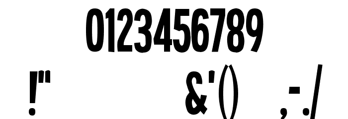 Single Sleeve Font OTHER CHARS