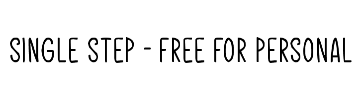 Single Step - Free For Personal  les polices de caractères gratuit tlcharger