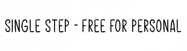Single Step - Free For Personal  font caratteri gratis