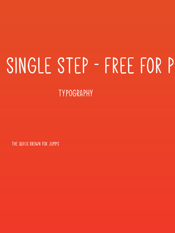 Single Step - Free For Personal Poster