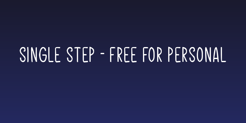 Single Step - Free For Personal Social Header