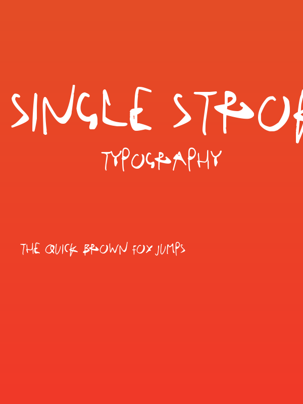 Single Stroke Inks Poster