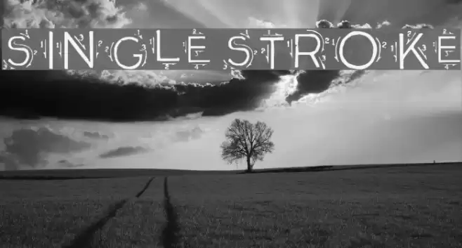 Single Stroke フォント examples