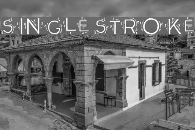 Single Stroke フォント examples