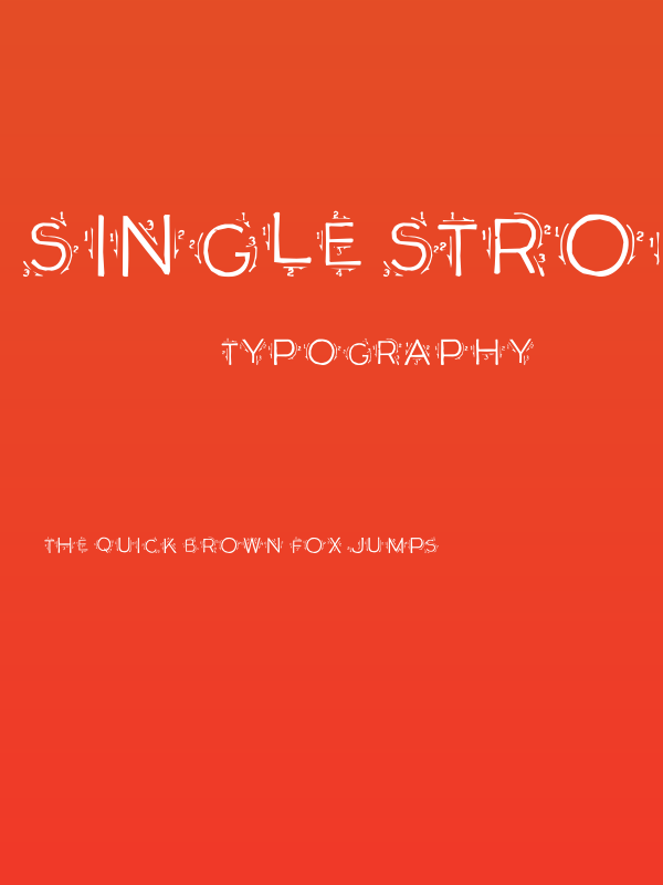 Single Stroke Poster