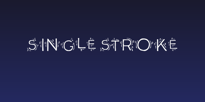 Single Stroke Social Header