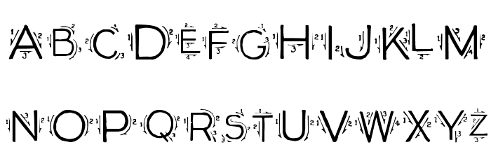 Single Stroke フォント 小文字