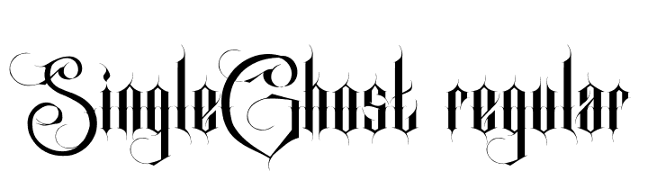 SingleGhost regular  baixar fontes gratis