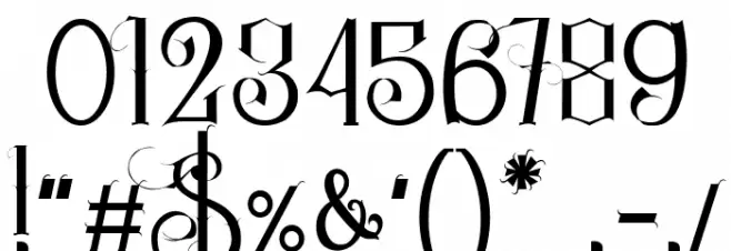 SingleGhost regular Font OTHER CHARS