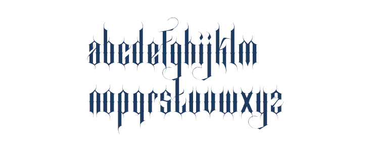 SingleGhost regular Lowercase