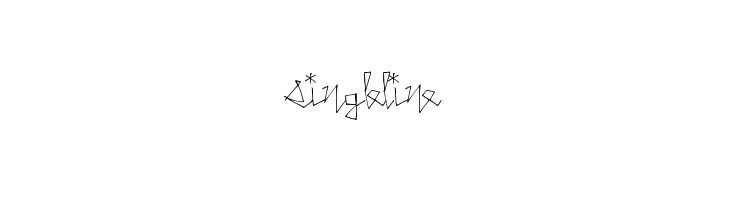 SingleLine  フリーフォントのダウンロード