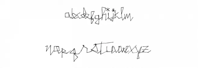 SingleLine Font LOWERCASE