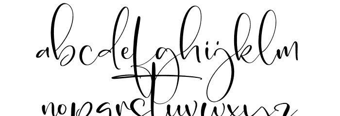 Single Font LOWERCASE