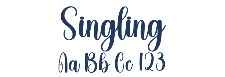 Singling Font Preview