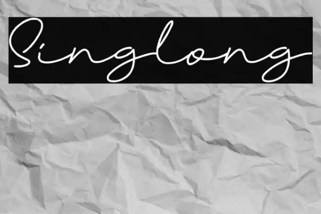 Singlong Font examples