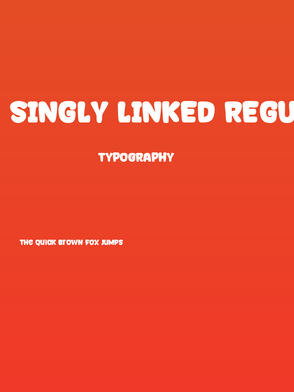 Singly Linked Regular Poster