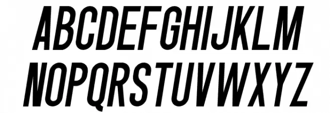Singo Italic フォント 大文字