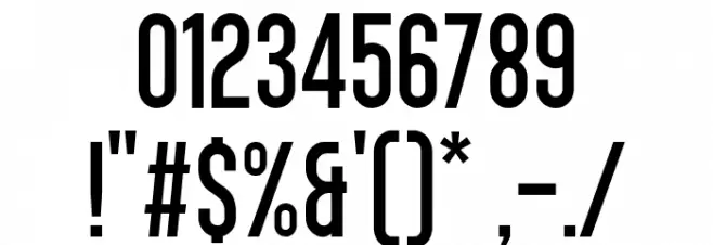 Singo Font OTHER CHARS