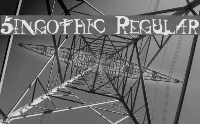 Singothic Regular Font examples