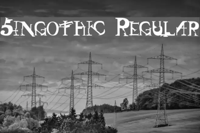 Singothic Regular Font examples