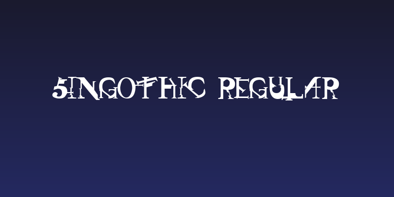 Singothic Regular Social Header
