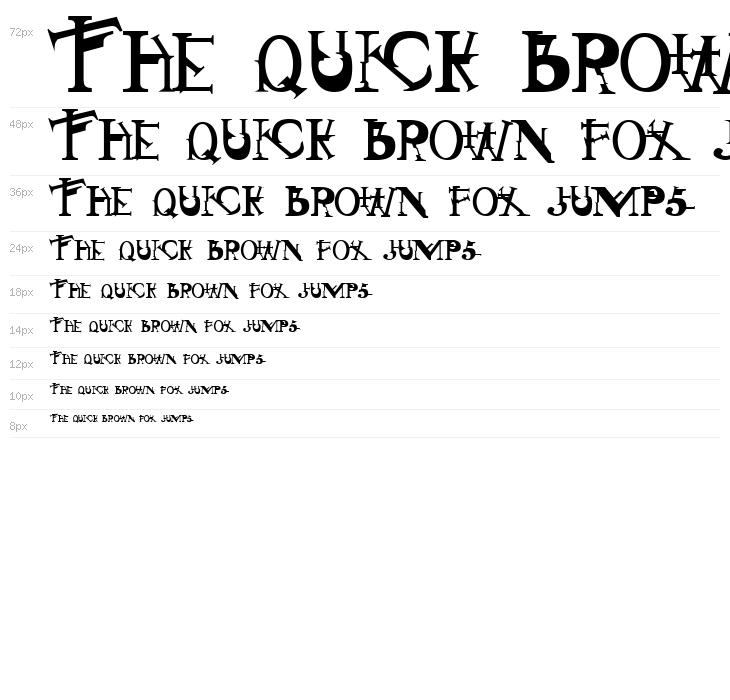 Singothic Regular Waterfall