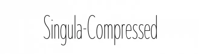 Singula-Compressed  Free Fonts Download
