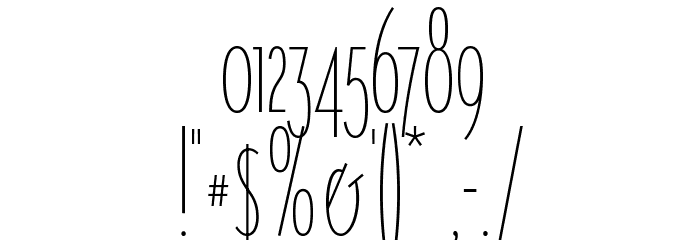 Singula-Compressed Font OTHER CHARS