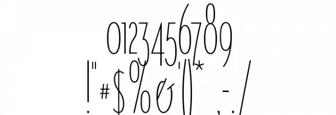 Singula-Compressed Font OTHER CHARS