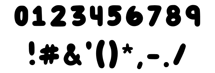 Singularity Regular Font OTHER CHARS
