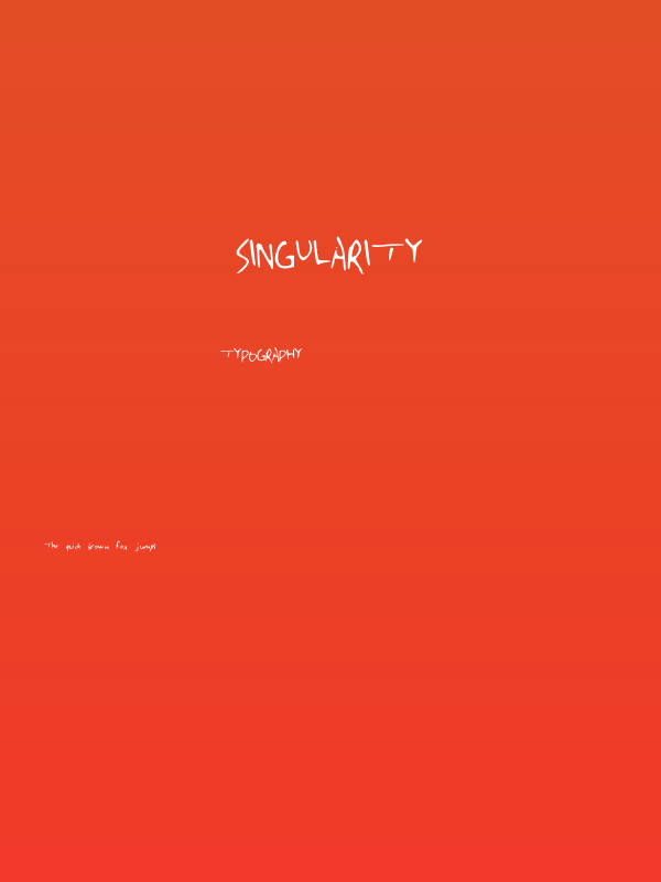 Singularity Poster