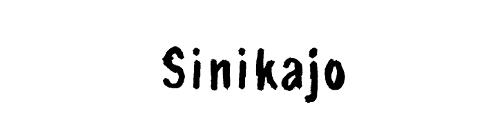 Sinikajo Шрифта