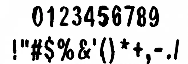 Sinikajo Font OTHER CHARS