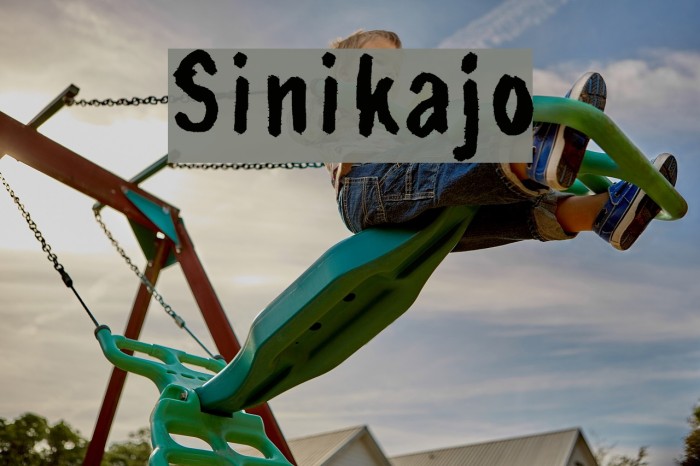 Sinikajo Шрифта examples