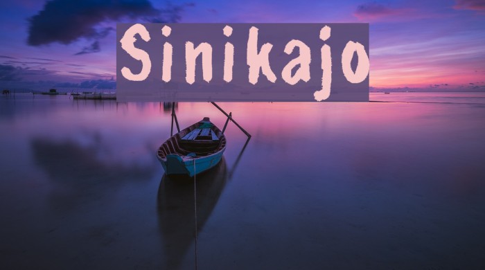 Sinikajo Шрифта examples