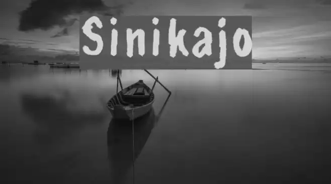 Sinikajo Font examples