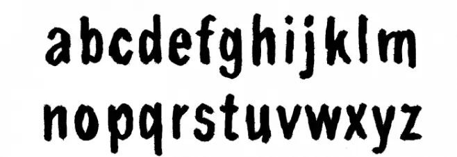 Sinikajo خط أحرف صغيرة