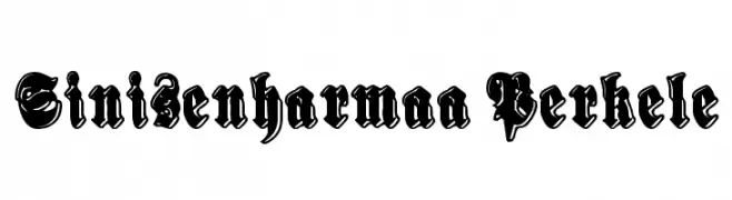 Sinisenharmaa Perkele  Free Fonts Download