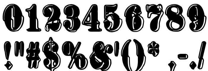 Sinisenharmaa Perkele Font OTHER CHARS