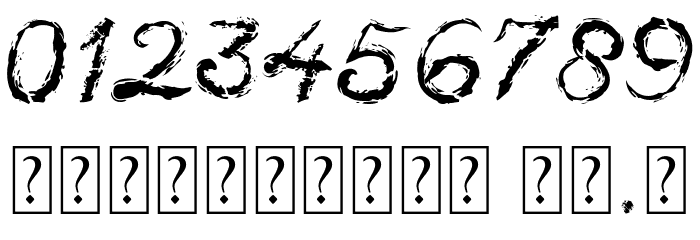 Sinister Brush Font Font OTHER CHARS