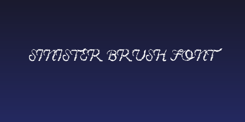 Sinister Brush Font Social Header