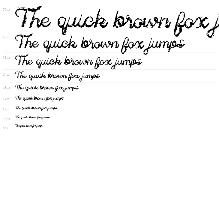 Sinister Brush Font Waterfall