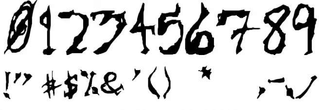 Sinister-Plot Font OTHER CHARS