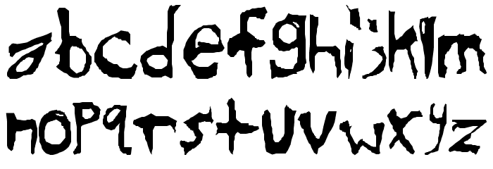 Sinister-Plot Font LOWERCASE