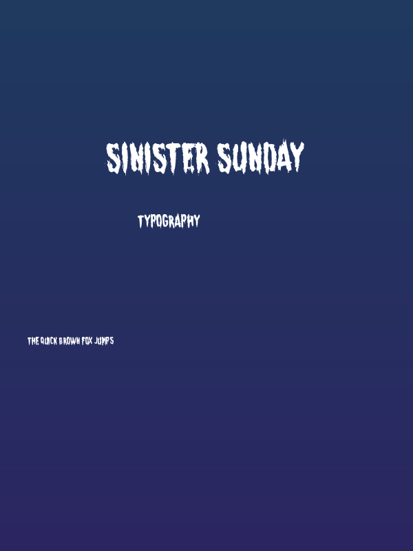 Sinister Sunday Poster