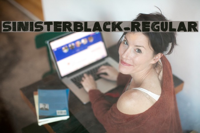 SinisterBlack-Regular Font examples