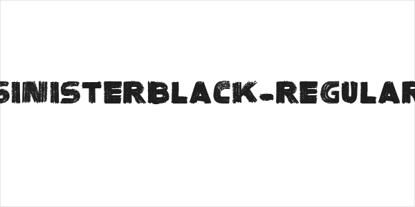 SinisterBlack-Regular Logo